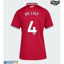 Ženski Nogometni dresi Manchester United Matthijs de Ligt #4 Domači 2026-27 Kratek Rokav